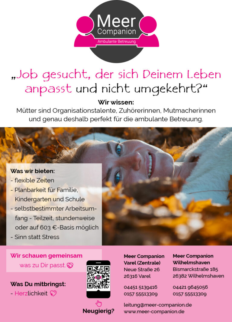 Jobangebot bei Meer Companion